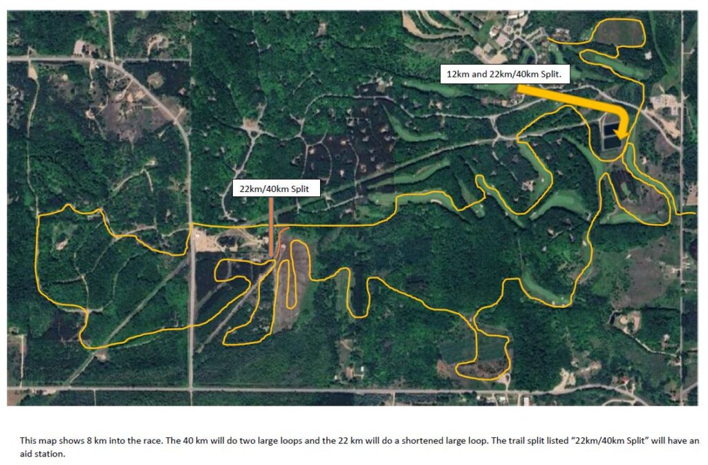 White Pine Stampede 2025 Race Map - 8K to Finish